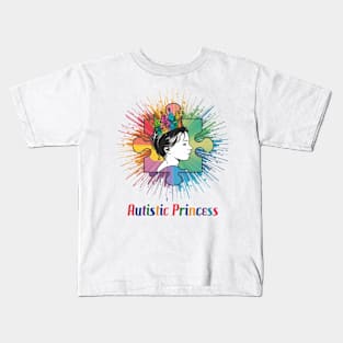 Autistic Daughters, Princess - Light Version Kids T-Shirt
